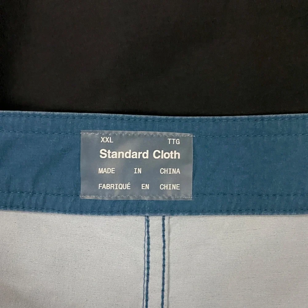 Set of 2 Standard Cloth Board Shorts Mens 2XL Blue Black 5